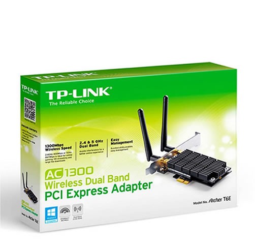 Adaptador WiFi TP-Link PCIE AC 1300  T6E