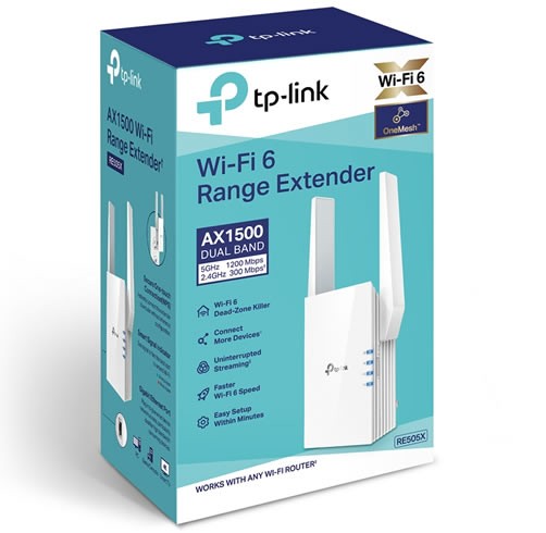 AMPLIFICADOR DE SEñAL TP-LINK AX1500 RE505X