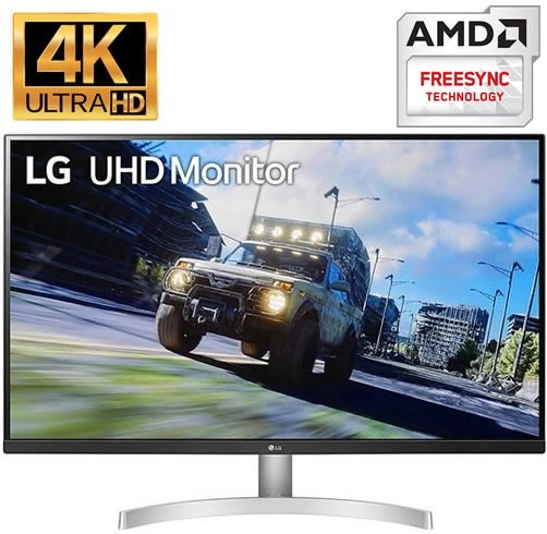  LG UltraFine - Monitor de computadora de 27 pulgadas 27UL500-W,  pantalla IPS con AMD FreeSync y compatibilidad HDR10, color blanco :  Electrónica