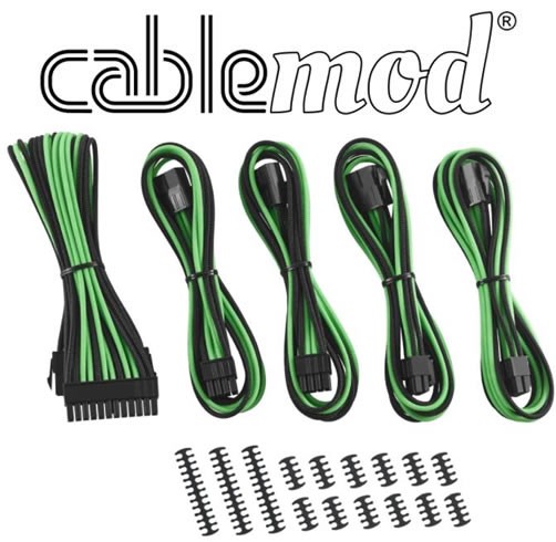 Cablemod  Classic ModMesh -Verde/NEGRO