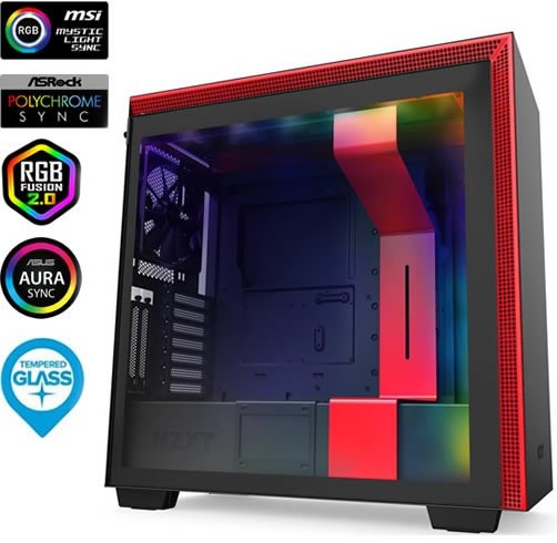 NZXT H710i - Negro/Rojo - RGB