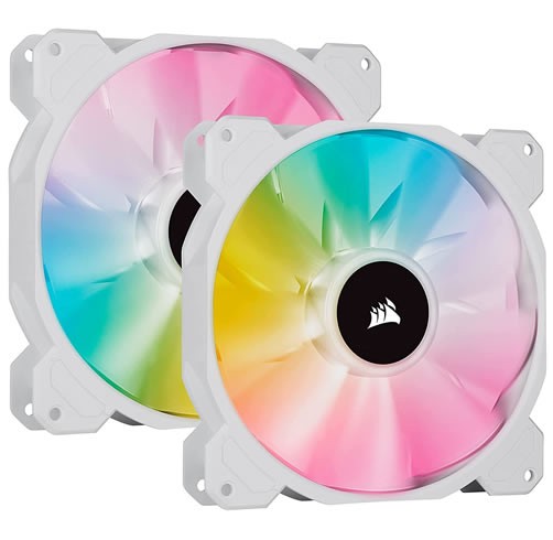 Corsair iCUE SP140 RGB ELITE (Pack de 2) - Blanco