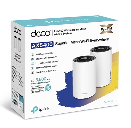 Sistema Wifi TP Link AX5400 Deco X75 - 2 Pack