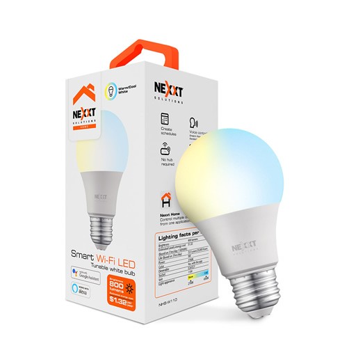 NexxtHome - Bombilla LED inteligente Wi-Fi 110V - NHB-C210