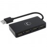 HUB UNNO TEKNO 4 Puertos USB2.0 - HB1008BK