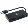 HUB UNNO TEKNO 4 puertos USB 3.0 - HB1011BK
