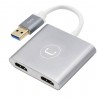 HUB UNNO TEKNO USB-A a Dual HDMI - HB1102SV