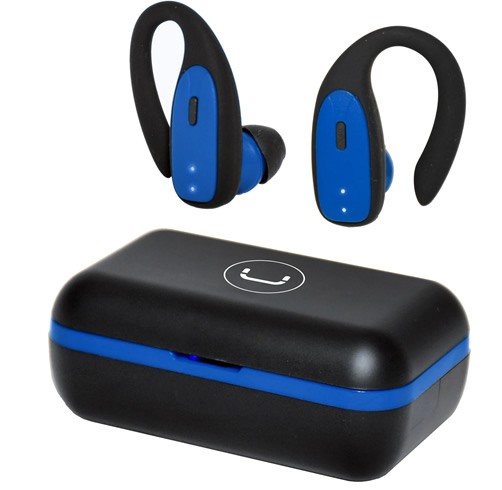 Audifonos UNNO TEKNO earbuds Flex  TWS - Negro/Azul - HS7503BL