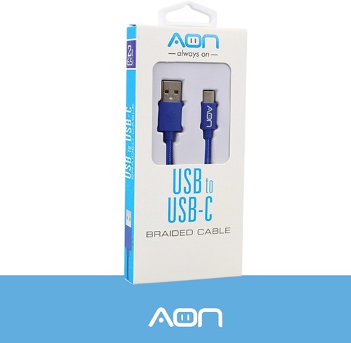 Cable AON USB A USB-C - Azul - 3.5m/11.4ft