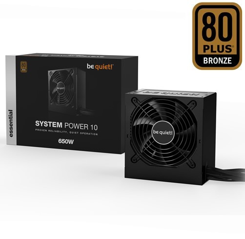 Be Quiet!  SYSTEM POWER 10U 650W - 80 Plus Bronze
