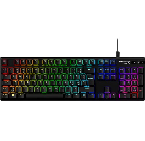 HyperX Alloy Origins PBT RGB - Switch Red Linear- Español