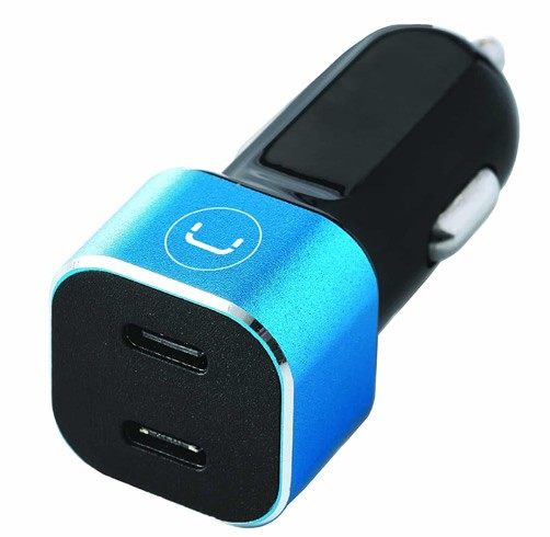 Sonic, Cargador USB para coche (8422), Blanco