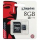 MicroSD Kingston 8 GB Clase 4 - SDC4/8GB