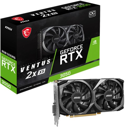 MSI GeForce RTX 3050 Ventus 2X 8GB OC