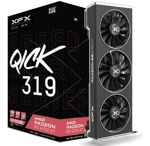 XFX AMD Speedster QICK319 Radeon RX 6750XT 12GB