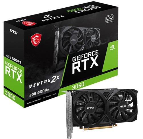 MSI Geforce RTX 3050 Ventus 2X 6 GB OC