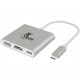 Adaptador Xtexh 3 en 1 USB tipo C - XTC565