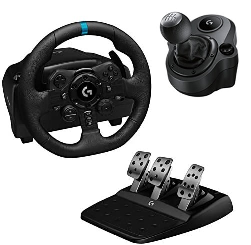 Combo Logitech G923 + shifter para PlayStation 5 y PlayStation 4