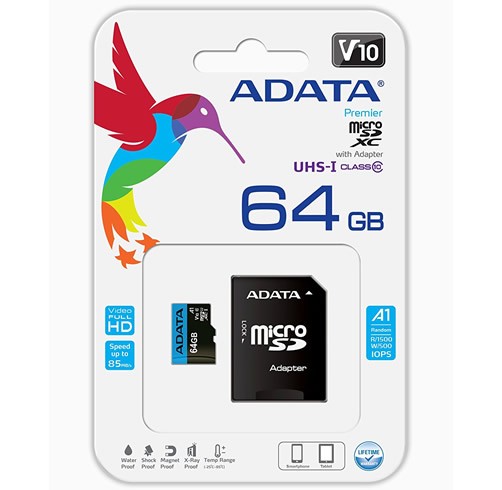 Adata Premier 64 GB MicroSD Clase 10