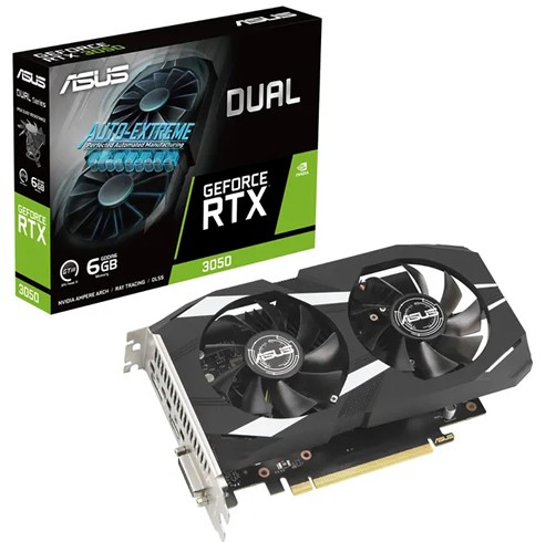 Asus Dual Nvidia Geforce RTX 3050 OC 6 GB