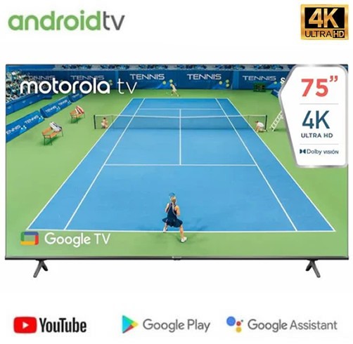 Motorola 75'' Qled 4K + Barra de Sonido Samsung Soundbar C400 - MOT75UQE11