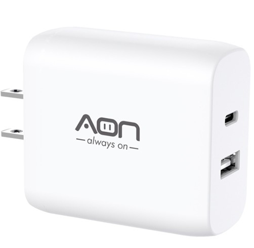 Cargador AON de Pared USB-C 35W y USB 18W - AO-CR-1008