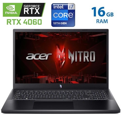 Acer Nitro V15 - i7 13620H - RTX 4050-16GB- SSD