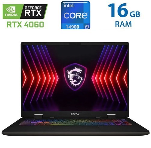MSI Sword 16 HX B14VFKG - i9 14900 HX - RTX4060 - 16GB-Español