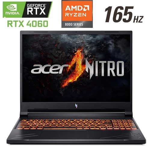 Acer Nitro V 16 - Ryzen 7 8845HS -32GB- RTX 4060-165HZ