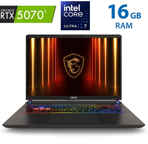 MSI Vector 16 HX AI A2XWHG - Ultra 7-255HX - RTX 5070 Ti - 16GB