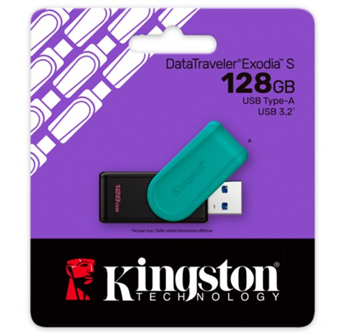 kingston datatraveler exodia 128 GB USB 3.2 Celeste