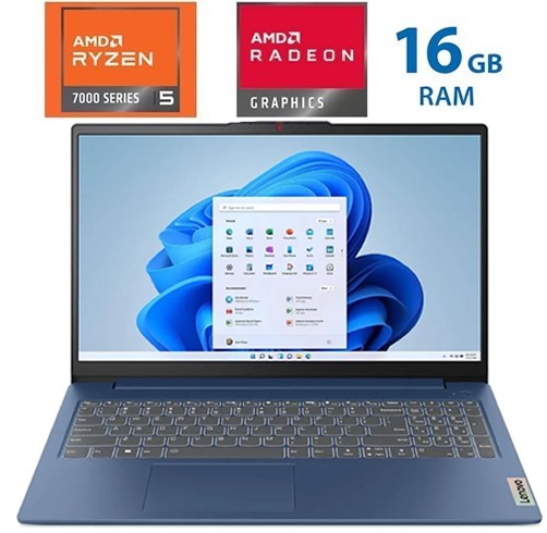 Lenovo IdeaPad Slim 3 - Ryzen 5 7520u - 16 GB-Abyss Blue