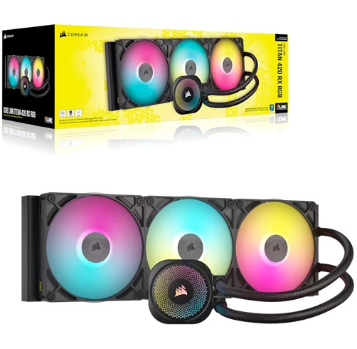 Corsair iCue Link Titan 240 RX RGB - Negro