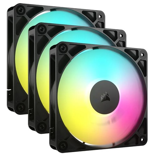 Corsair RS120 ARGB - 120mm - Negro - Pack-3