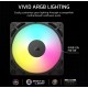 Corsair RS120 ARGB - 120mm - Negro - Pack-3
