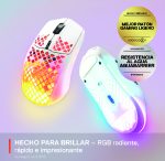 SteelSeries Aerox 3 Wireless (2022) - Snow - Imagen 4