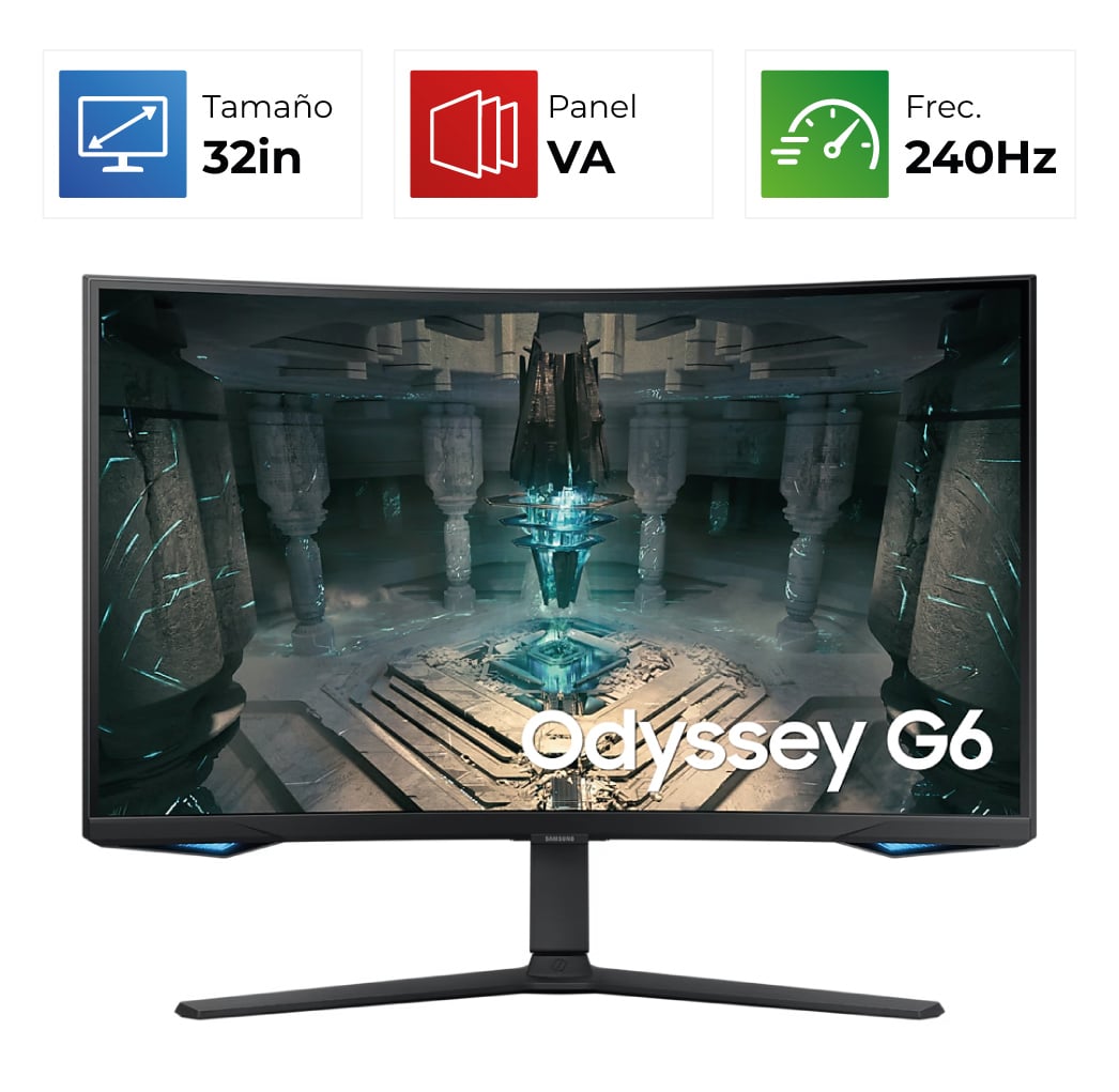 Samsung Odyssey G6 – 32″ – 2K/QHD – 240Hz – VA