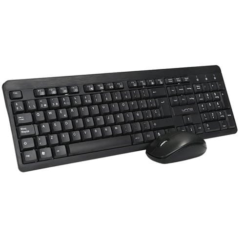 Teclado y Mouse Unno  Tekno Klas Inalámbrico Ingles
