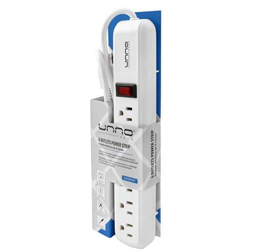 Regleta UNNO TEKNO de 6 tomas - PW5081WT