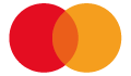 Mastercard logo: two overlapping red and orange circles
