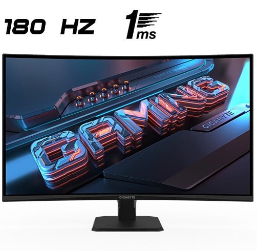 Gigabyte GS32QCA – 32″ – 2K – 180Hz – curvo
