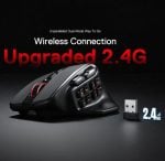 Redragon Aatrox Wireless 26000 DPI - Negro - M811RGB-PRO