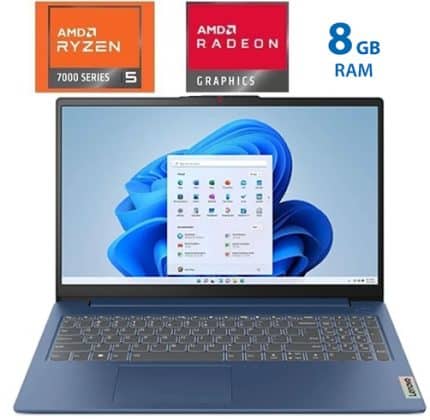 Lenovo IdeaPad Slim 3  - Ryzen 5 7520u - 8 GB-Abyss Blue