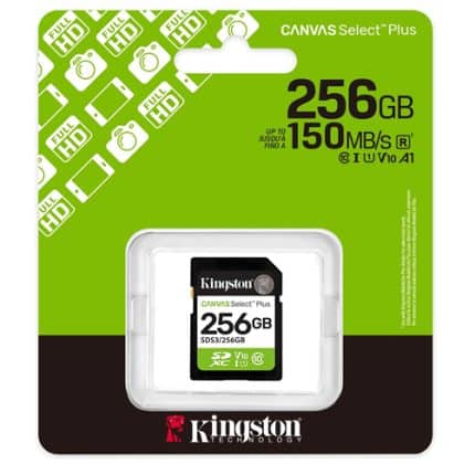 Micro SD Kingston Canvas Select Plus 256GB - SDS3/256GB