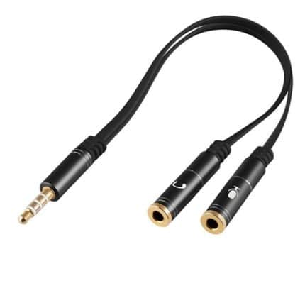 Cable Argom  Flat 3.5 Male to Dual 3.5 Female- ARG-CB-0029