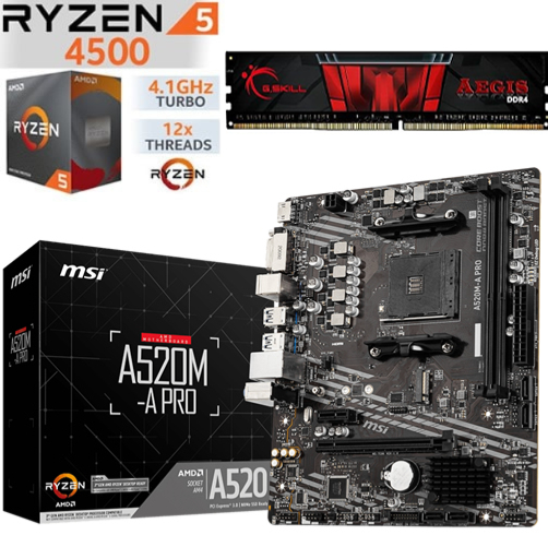 Combo / Kit Ryzen 5 4500