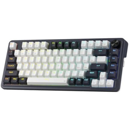 Redragon Ucal Pro-75% - RGB Dust Proof Red - Blanco/Negro - K673WB-RGB-PRO