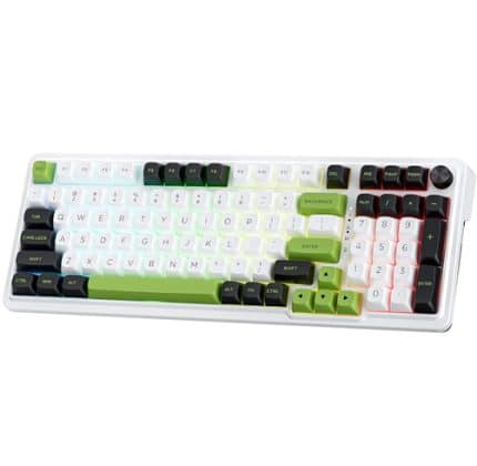 Redragon Eisa Pro - 98 Teclas RGB - Mint Mambo - Blanco - K686WBG-RGB-MAX