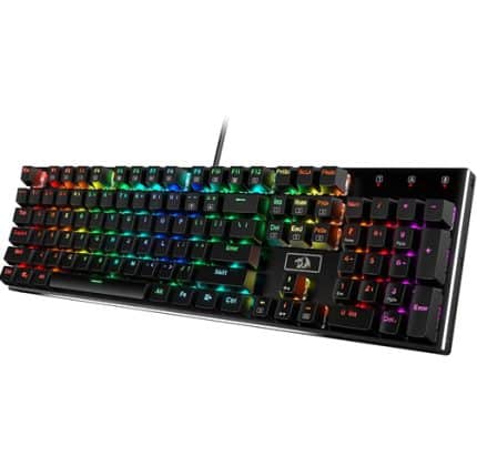 Redragon Devarajas - Chroma RGB Dust Proof Brown - Negro - K556RGB-Brown