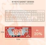 Redragon Ucal Pro - Redragon 75% - Anime RGB - Naranja - K673AK-RGB-PRO - Imagen 2